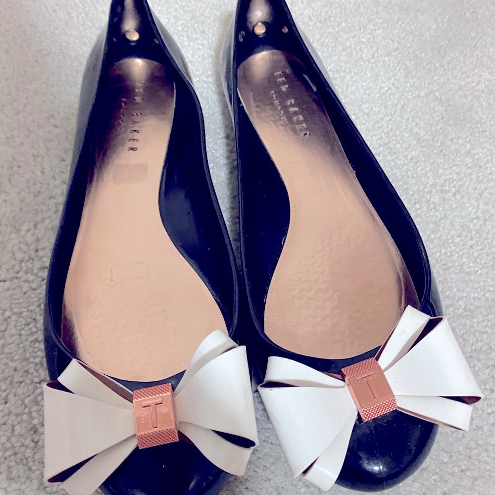 Ted Baker Black Jelly shoes- Size 10